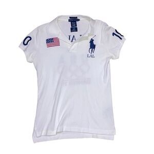 Ralph Lauren Size Medium 2010Vancouver Olympic Games Embroidered Short Sleeve